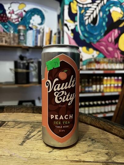 Vault City Peach iced tea sour table beer 330 ml (plech)