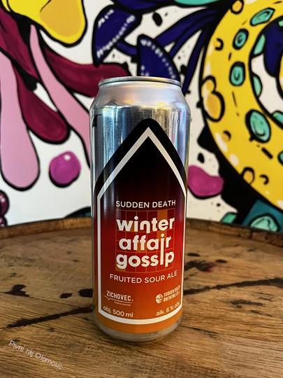 Zichovec + Sudden Death Winter Affair Gossip Hoppy Witbier 500 ml (plech)