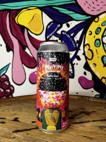 Magic Road. Fifty/Fifty Blackcurrant. 500 ml (plech)