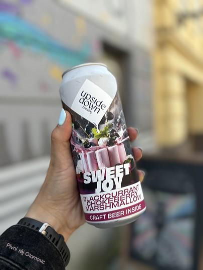 Upside Down Sweet Joy Černý rybíz Arónie Marshmallow 500 ml (plech)