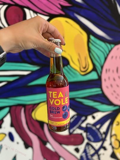 Tea Vole Černý čaj s příchutí borůvky 330 ml