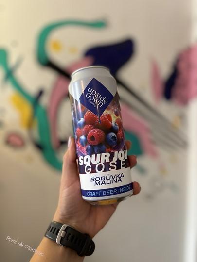 Upside Down Sour Joy: Borůvka Malina 500 ml