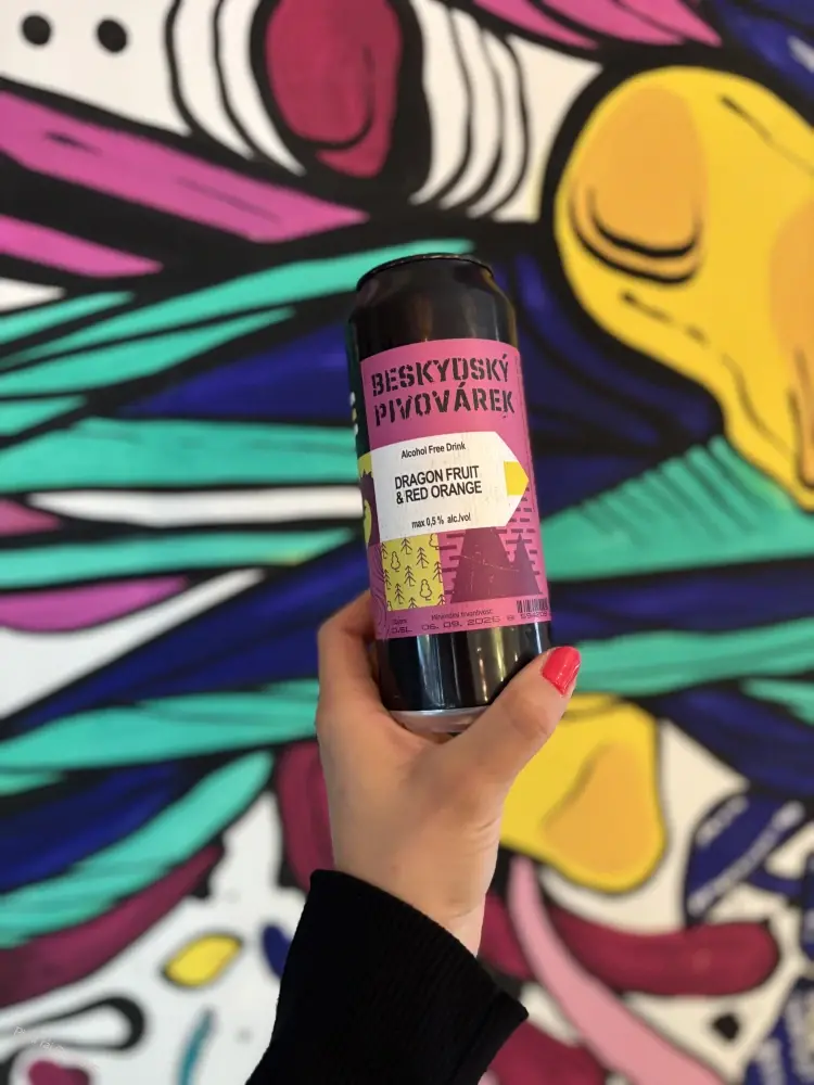 Beskydský pivovárek NEALKO Dragon fruit and red orange 500 ml