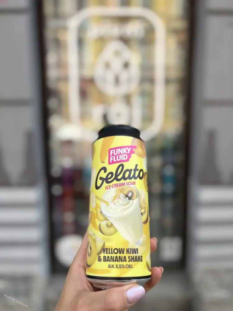 Funky Fluid Gelato Yellow Kiwi & Banana Shake 500 ml