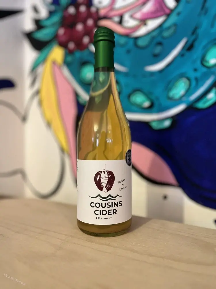 Cousins cider 2024 suchý jablko a hrozny 750 ml