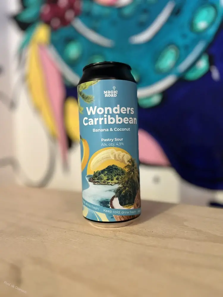 Magic Road. Wonders Carribbean Banana and Coconut.. Pastry Sour. 500 ml (plech)