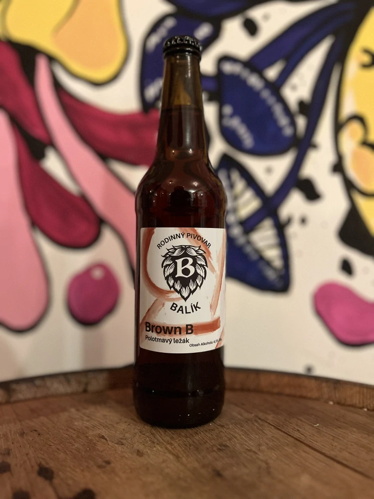 Balík Brown B polotmavý ležák 500 ml