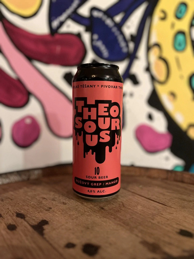 Theodor Sour beer 10 Růžový grep, mango 500 ml