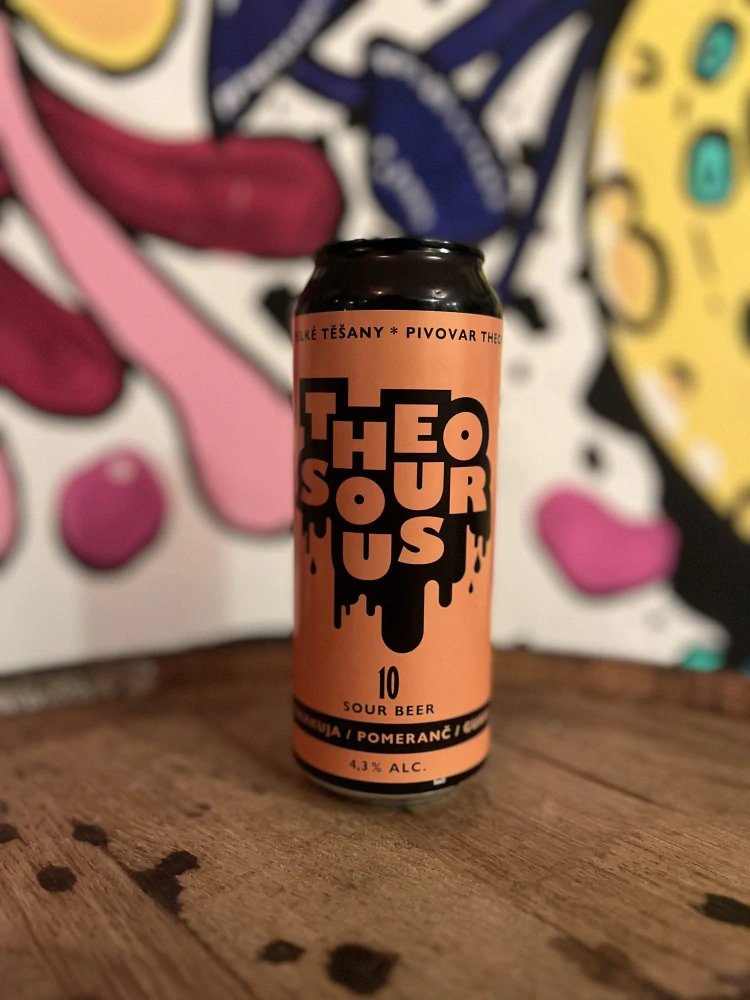 Theodor Sour beer 10 Maracuja, pomeranč,guava 500 ml