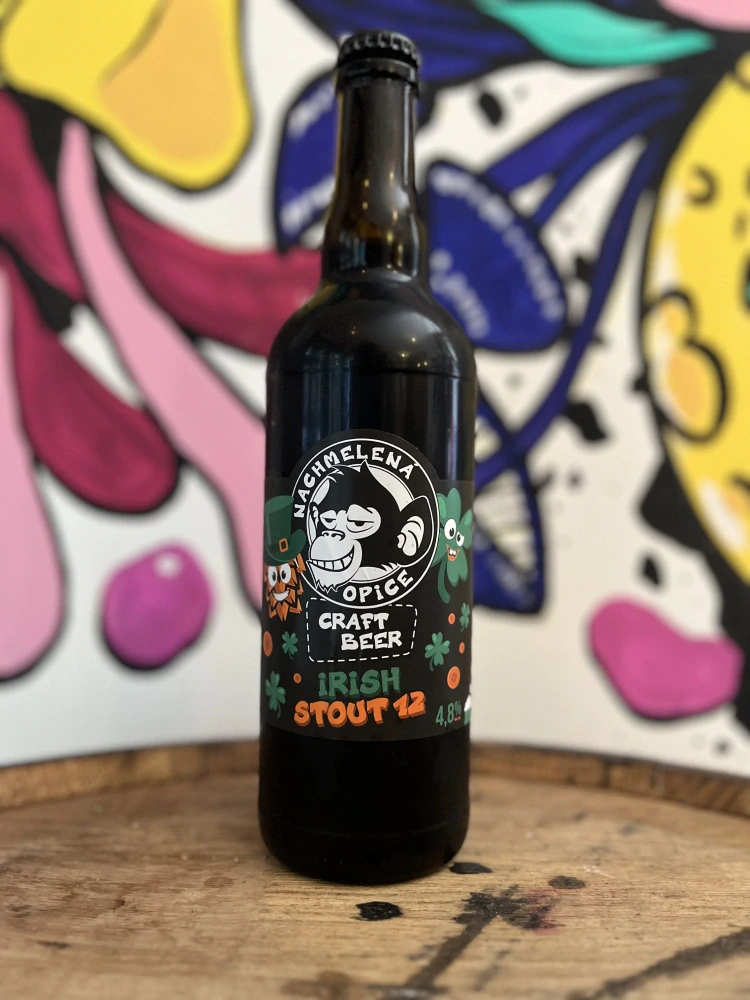 Nachmelená Opice Irish Stout 12% 750 ml
