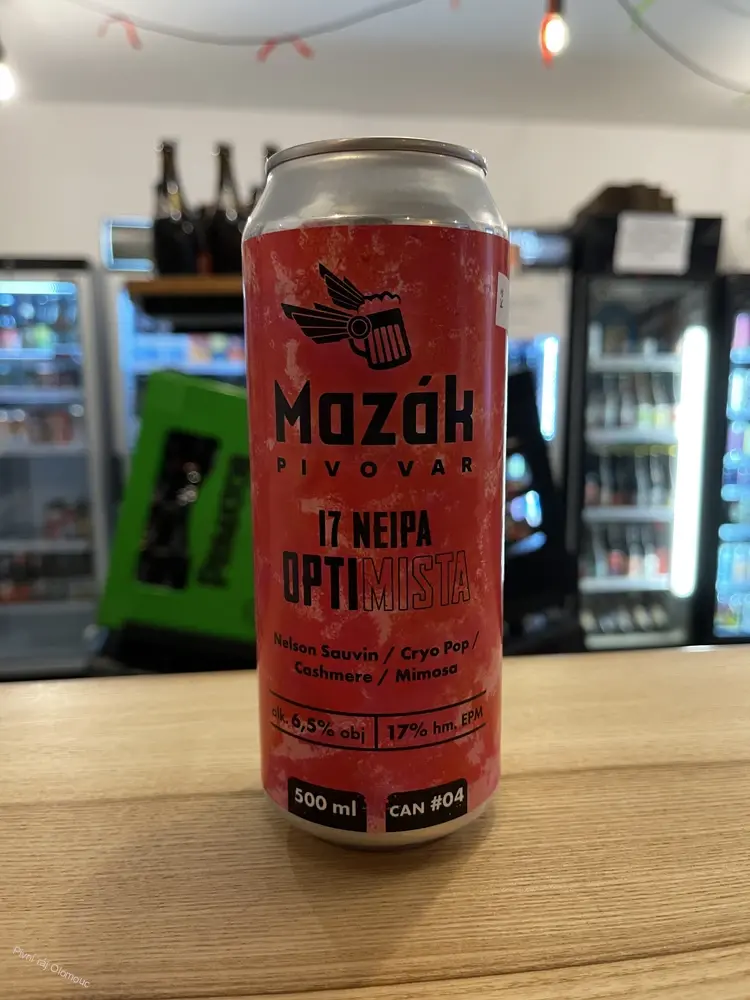 Mazák Optimista NEIPA 500 ml (plech)