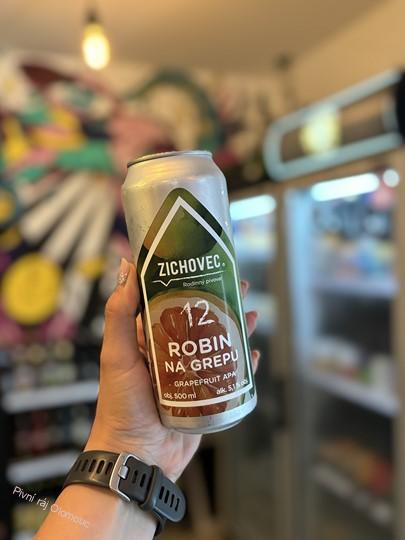 Zichovec Robin na grepu 500 ml (plech)