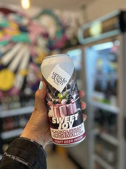 Upside Down Sweet Joy Černý rybíz Arónie Marshmallow 500 ml (plech)