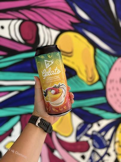 Funky Fluid Gelato Coconut, Mango, Lychee Puding 500 ml