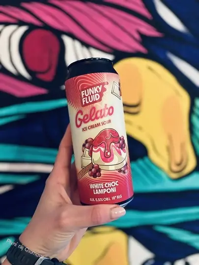 Funky Fluid White Choc Lamponi 500 ml