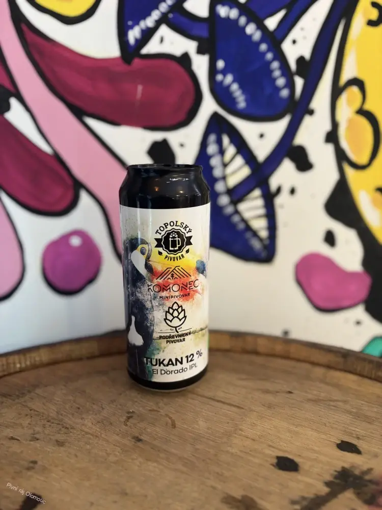 Topolský pivovar + Komonec + Podřevnický pivovar Tukan IPL 12° 500 ml (sklo)