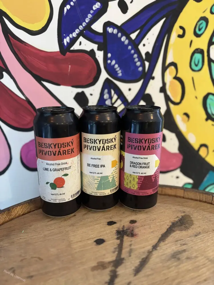 Beskydský pivovárek NEALKO Zázvor a Máta 500 ml