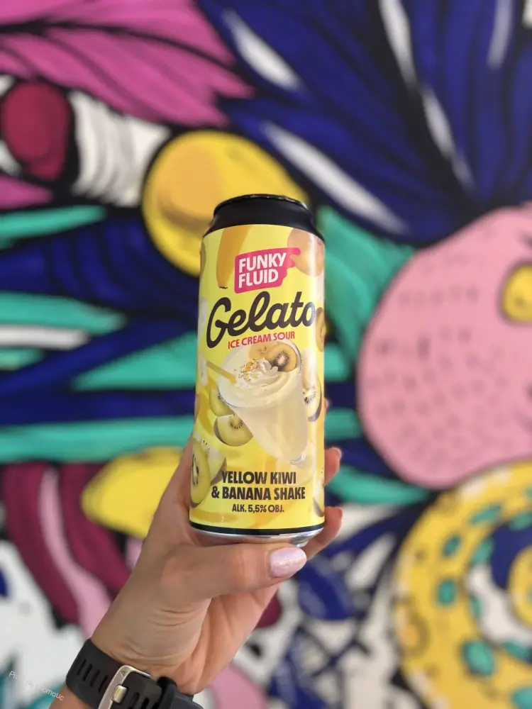 Funky Fluid Gelato Yellow Kiwi & Banana Shake 500 ml