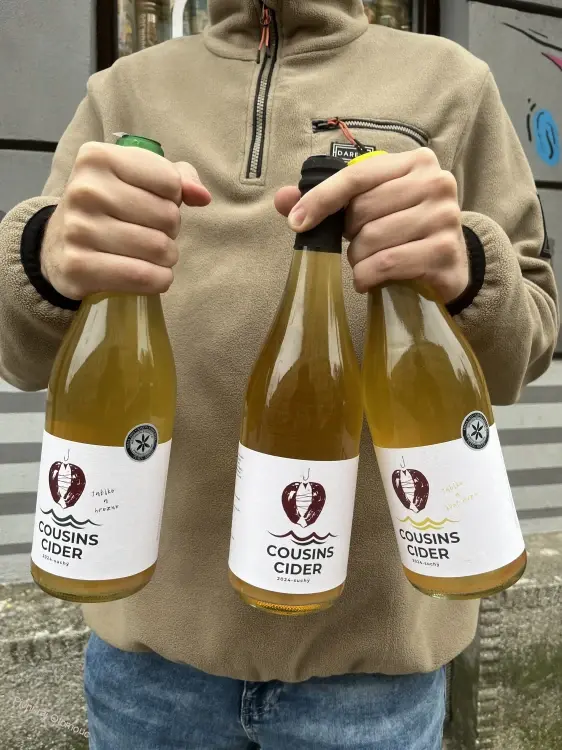 Cousins cider 2024 suchý jablko a hrozny 750 ml