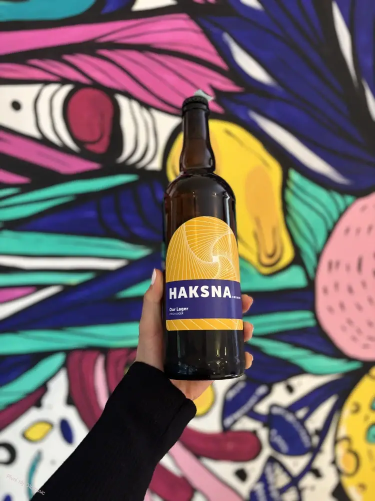 Haksna Our Lager 12° 750 ml (sklo)