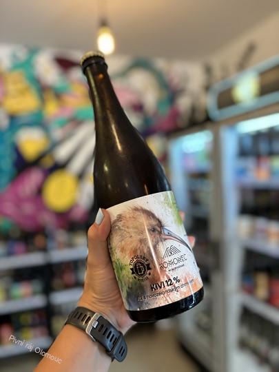 Topolský pivovar + Komonec Kivi ale 12° 750 ml (sklo)