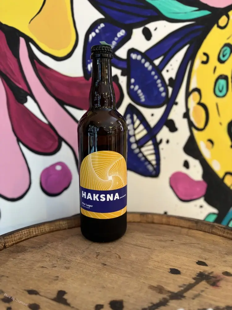 Haksna Our Lager 12° 750 ml (sklo)